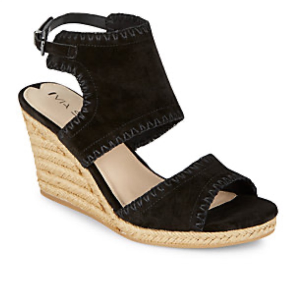 Via Spiga Izett Suede Wedge Sandals